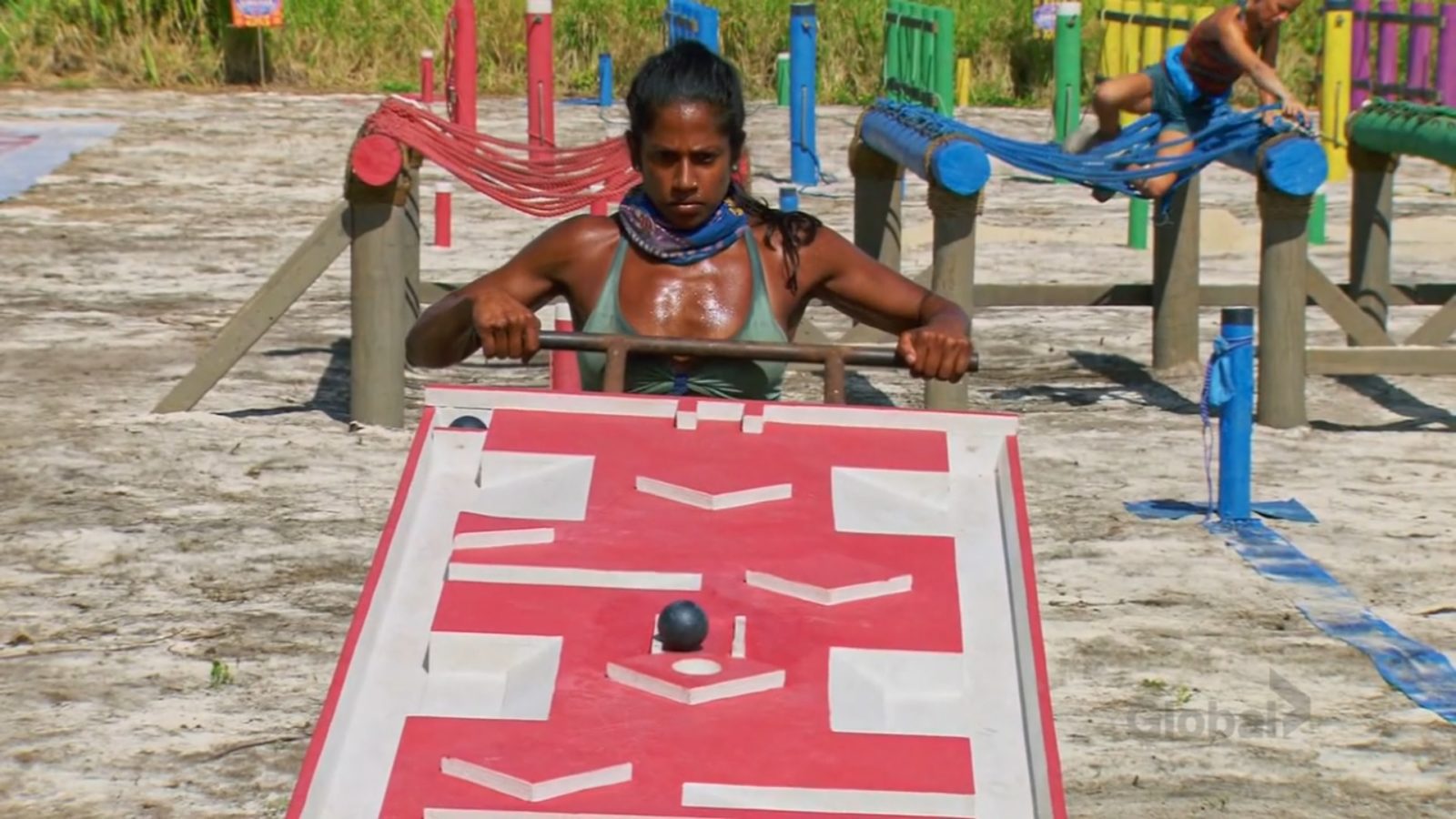 Natalie Anderson playing the extinction challenge on Survivor: Winners at War