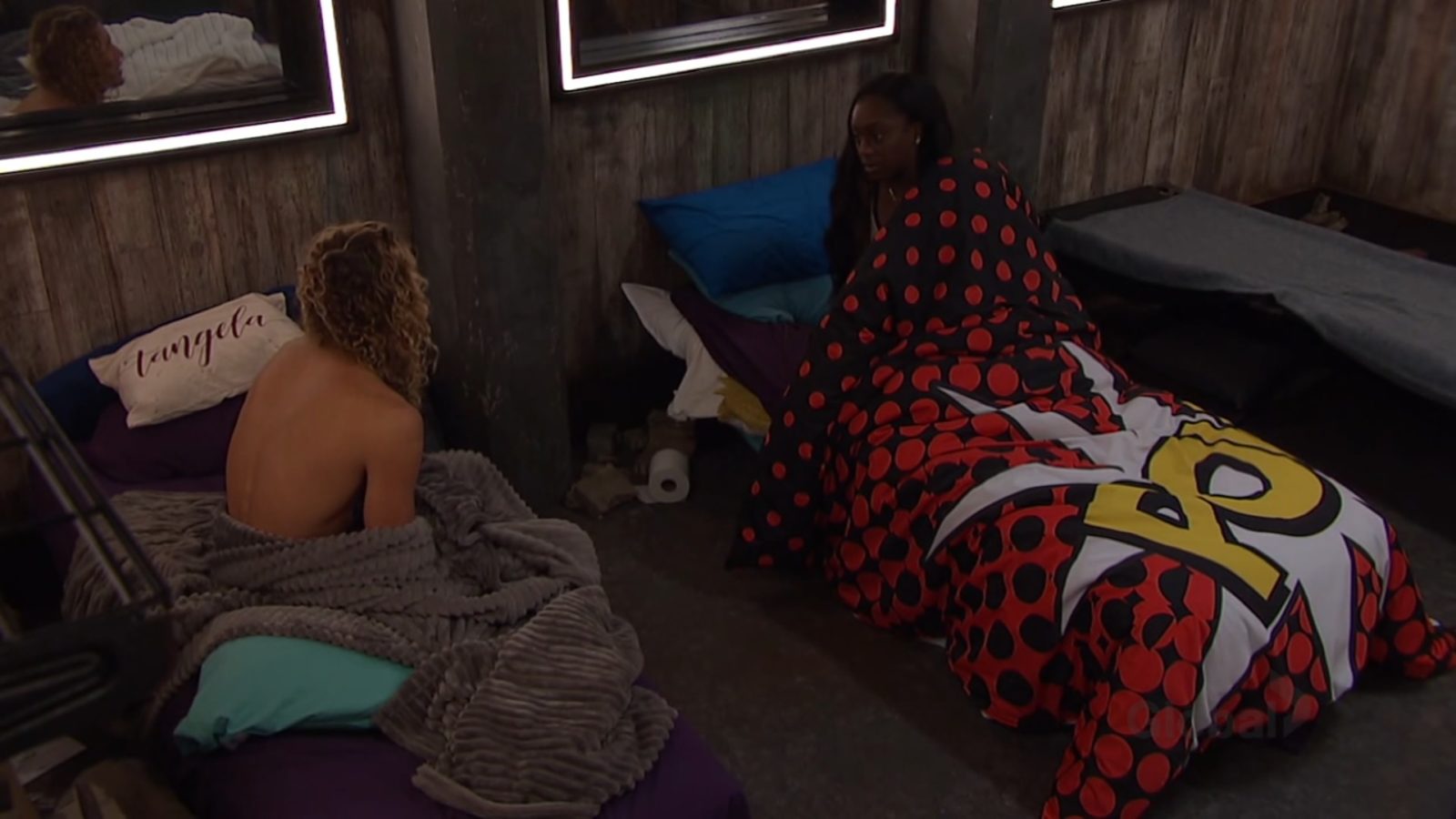 Tyler telling Da'Vonne the truth of Daniele on Big Brother: All-Stars