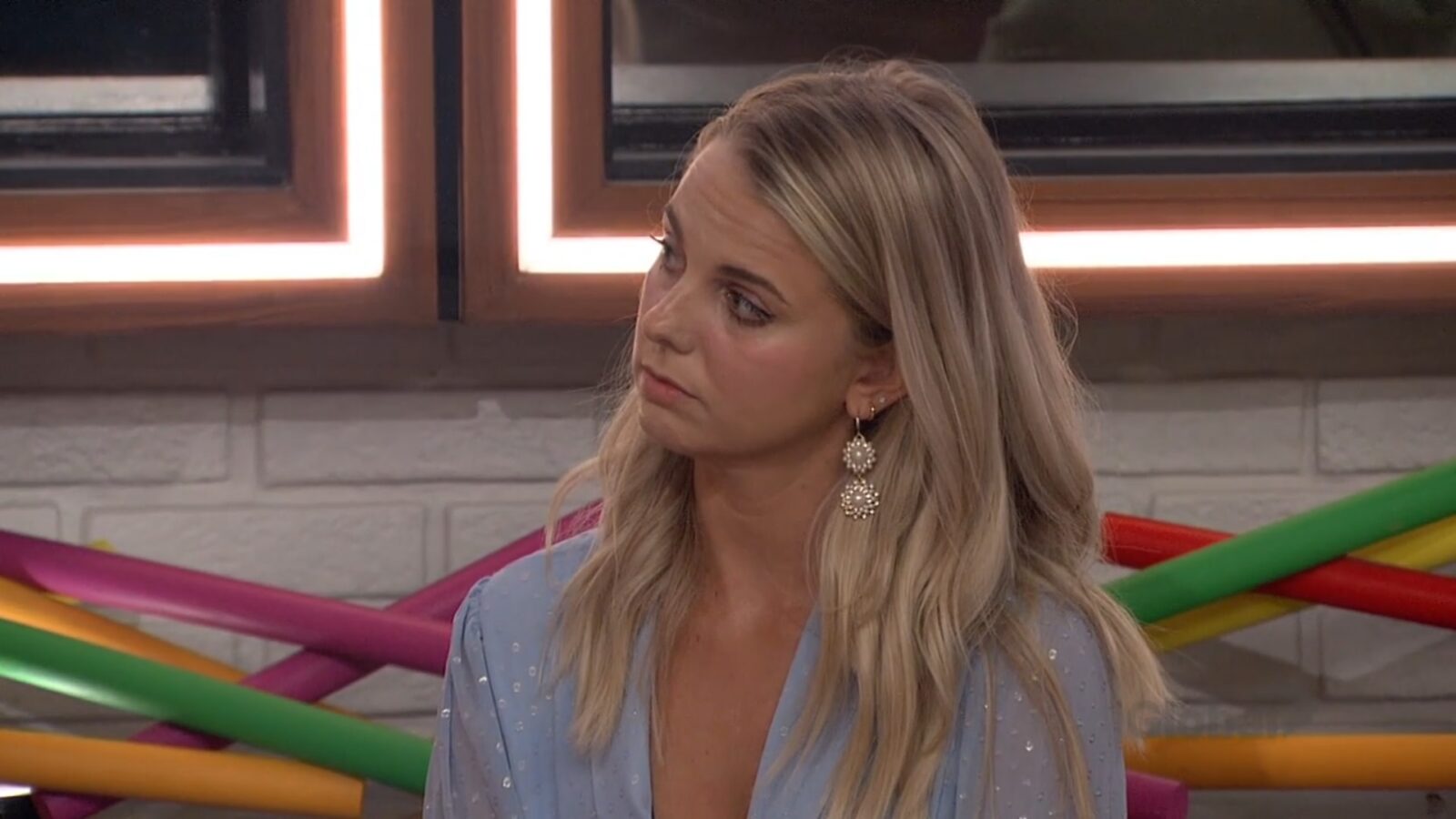 Nicole hearing Da'Vonne's eviction speech on Big Brother: All-Stars