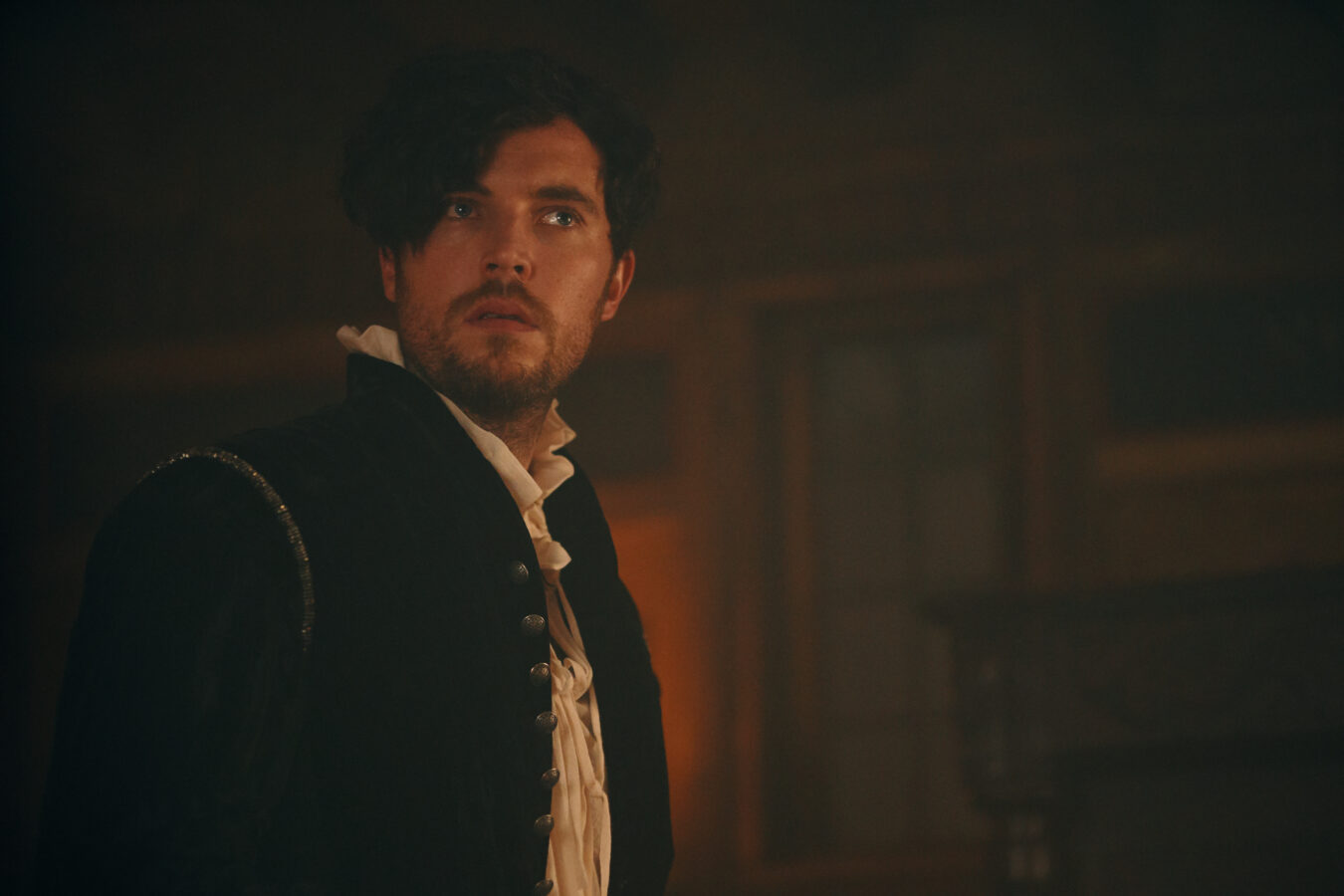 Tom Hughes as Kit Marlowe in A Discovery of Witches season 2 premiere