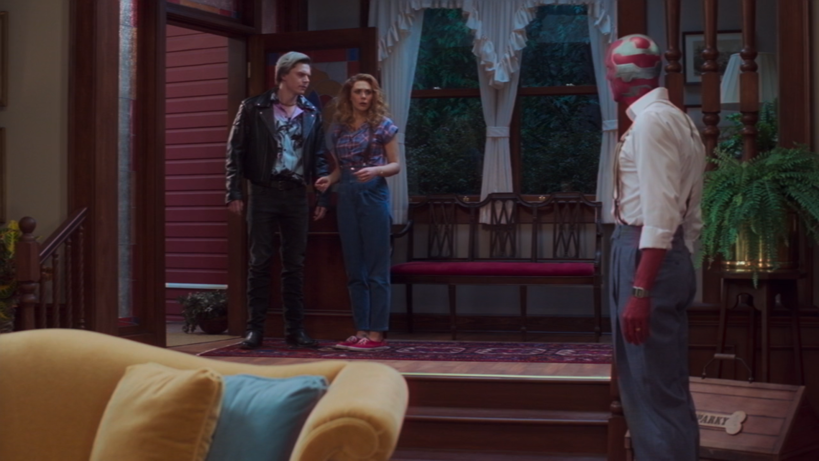 Quicksilver arrives at Wanda's door in Wandavision.