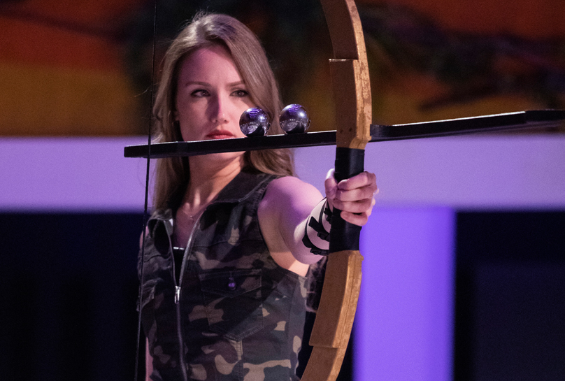 Beth Head of Household arrow competition on Big Brother Canada 9