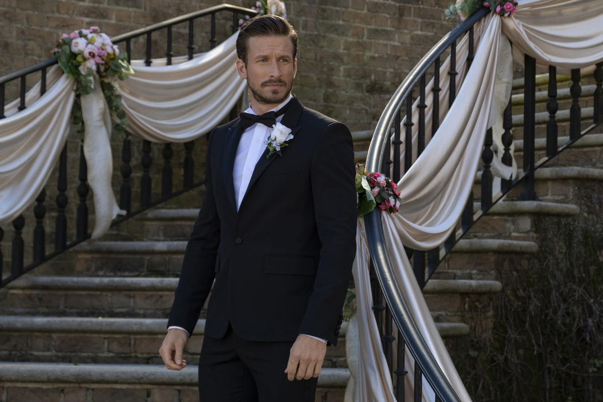 Liam on his wedding day on Dynasty