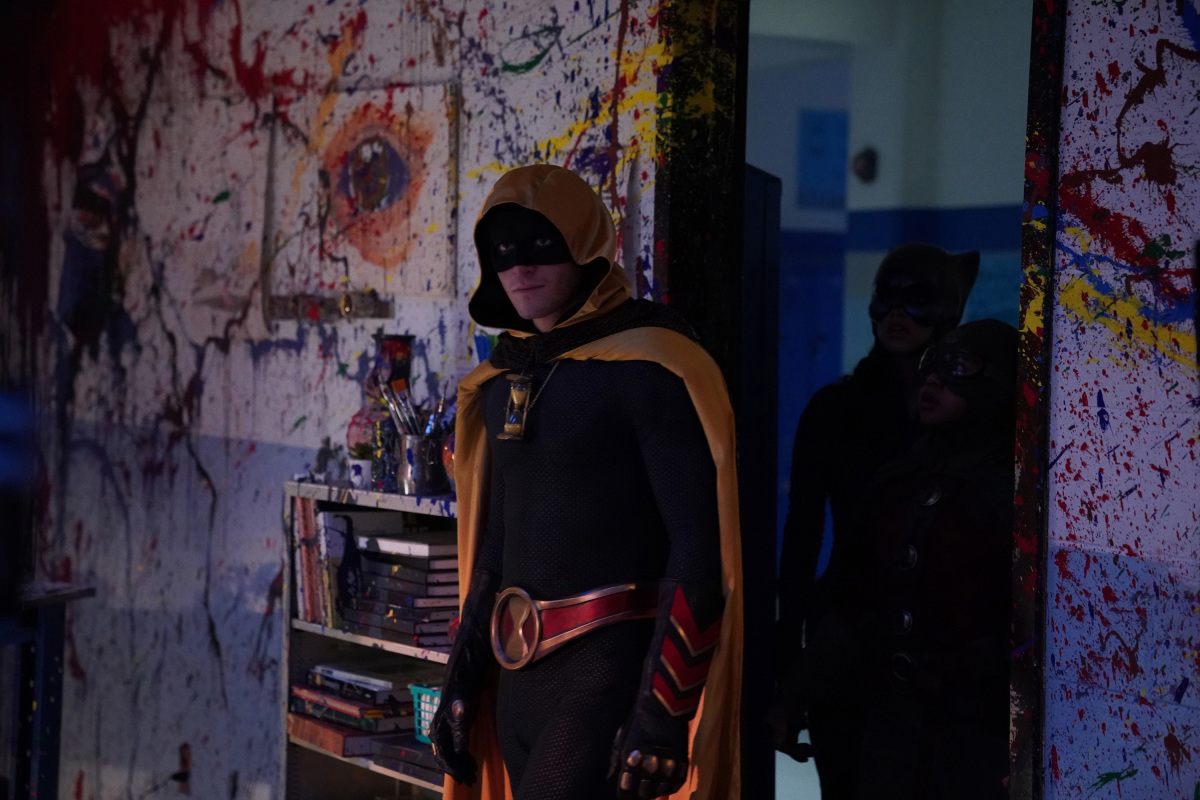 Hourman entering the art room on DC's Stargirl