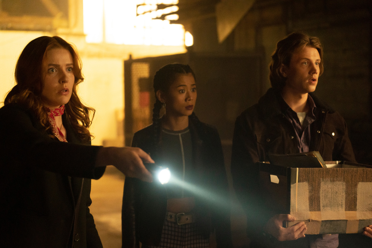 Nancy, George, and Ace investigate a spirit on The CW's Nancy Drew