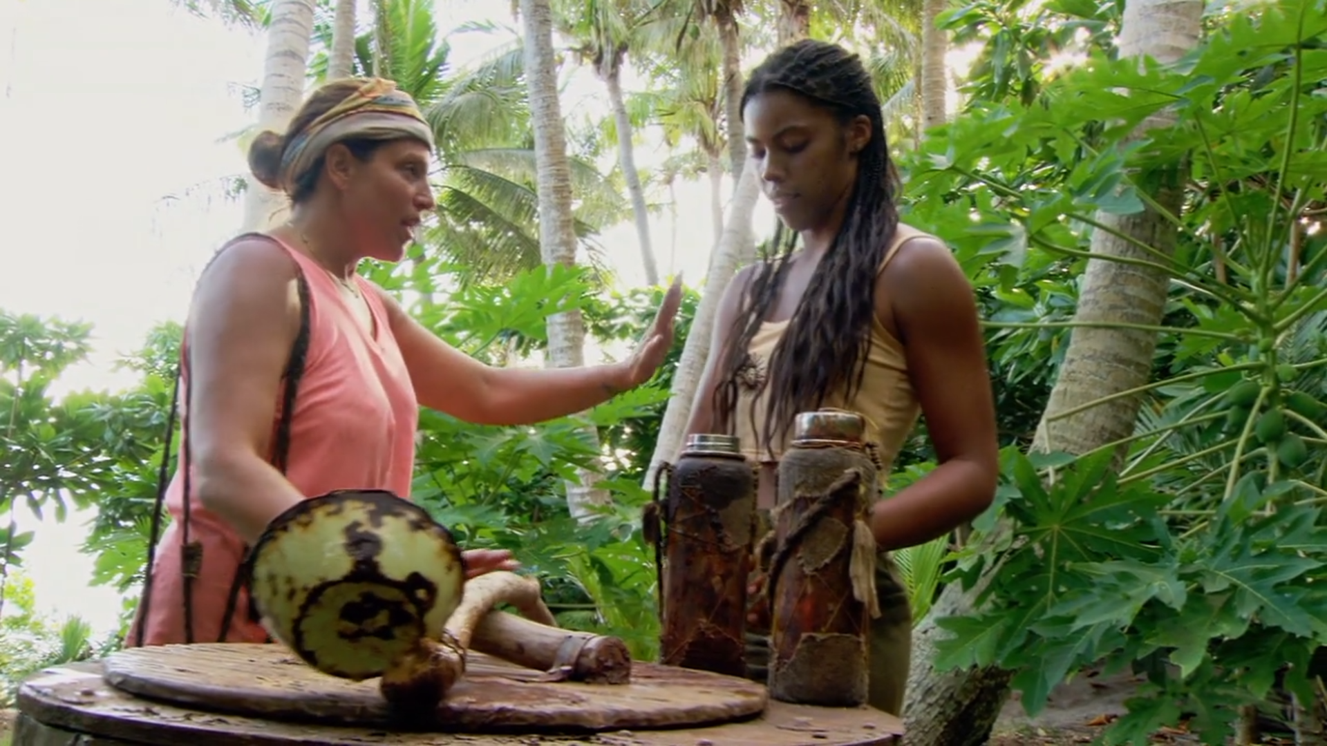 Tiffany and Liana deciding vote on Survivor 41