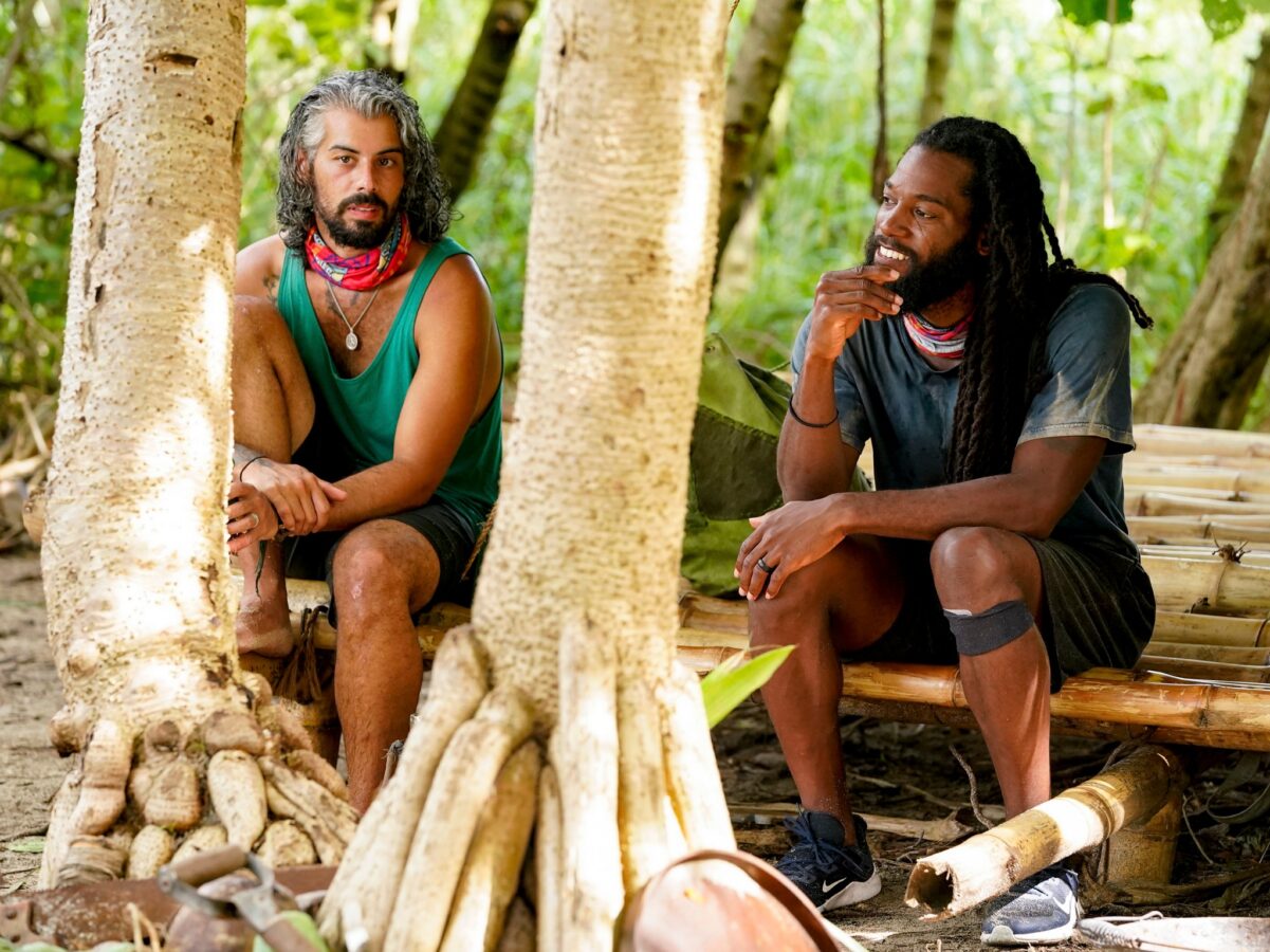 Ricard and Danny talking game on Survivor 41