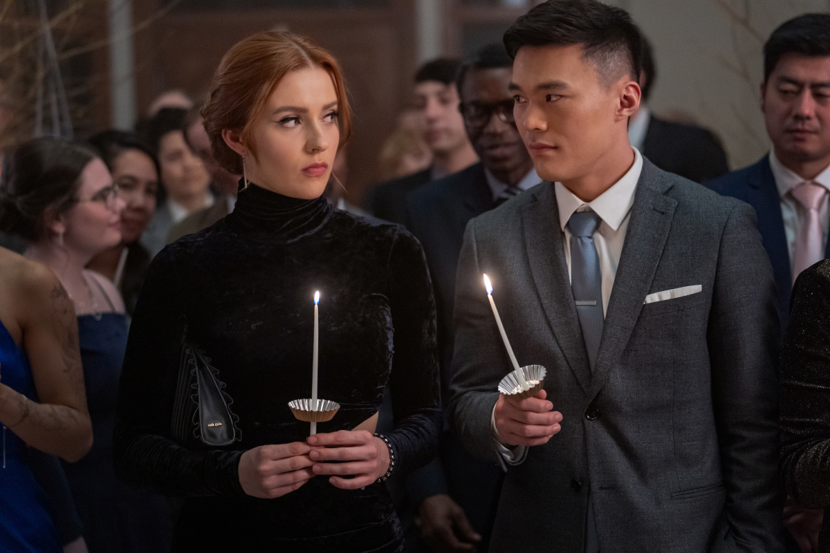 Nancy and Agent Park under a truth spell on Nancy Drew