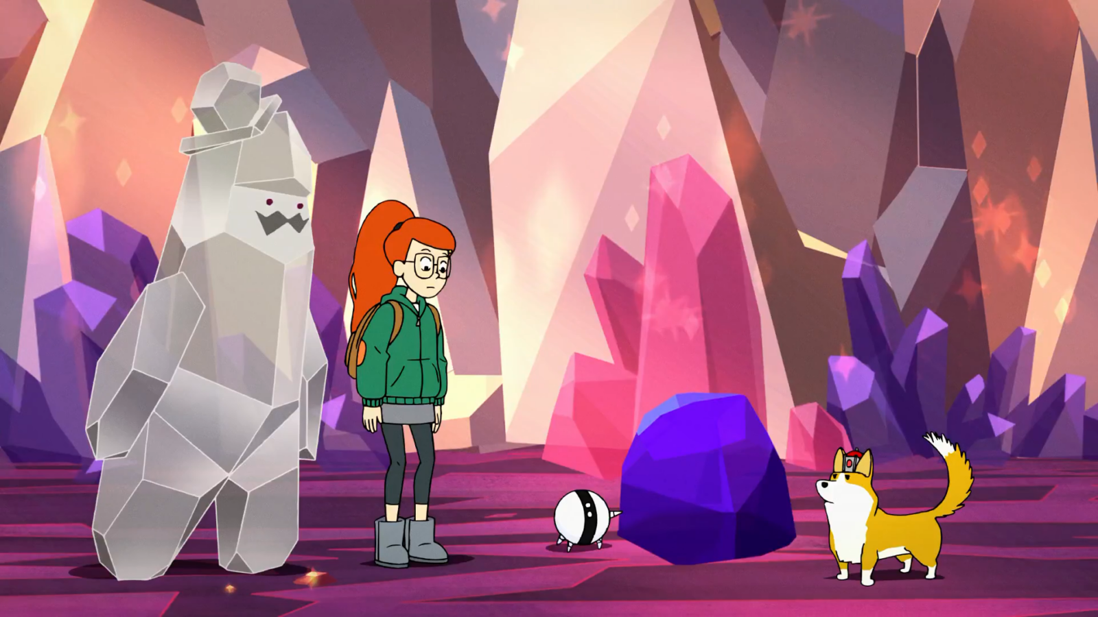 Tulip and One One in Infinity Train Book 1